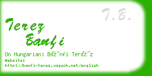 terez banfi business card